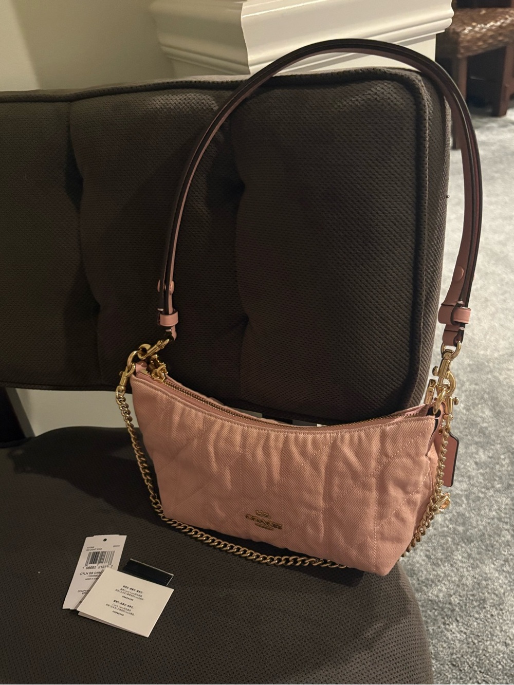 💖SPOTLIGHT💖Coach Pink Denim Caitlin Bag - Picture 6 of 7